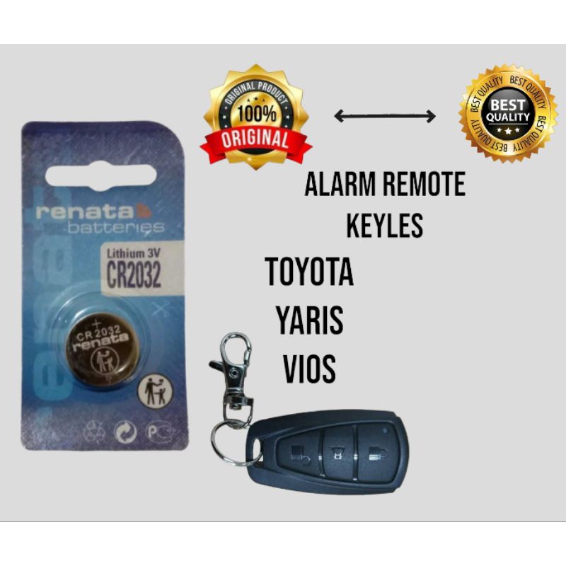 Baterai Untuk Remote Keyles Kunci Mobil Toyota Yaris Vios