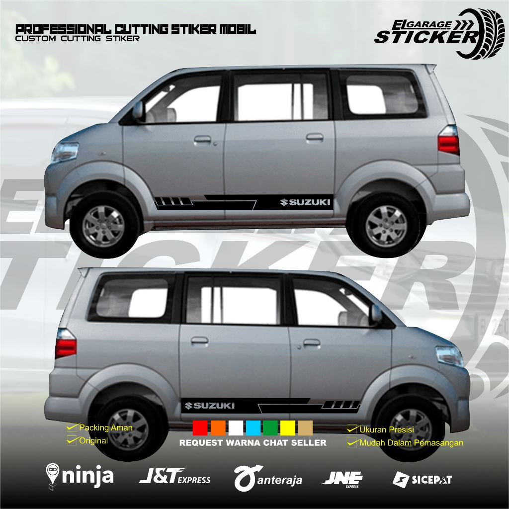 Stiker mobil suzuki apv striker cutting striping mobil suzuki apv stiker list body