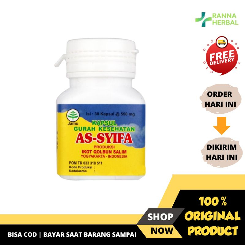 Kapsul Gurah Herbal Asy Syifa mengobati batuk flu sakit paru paru
