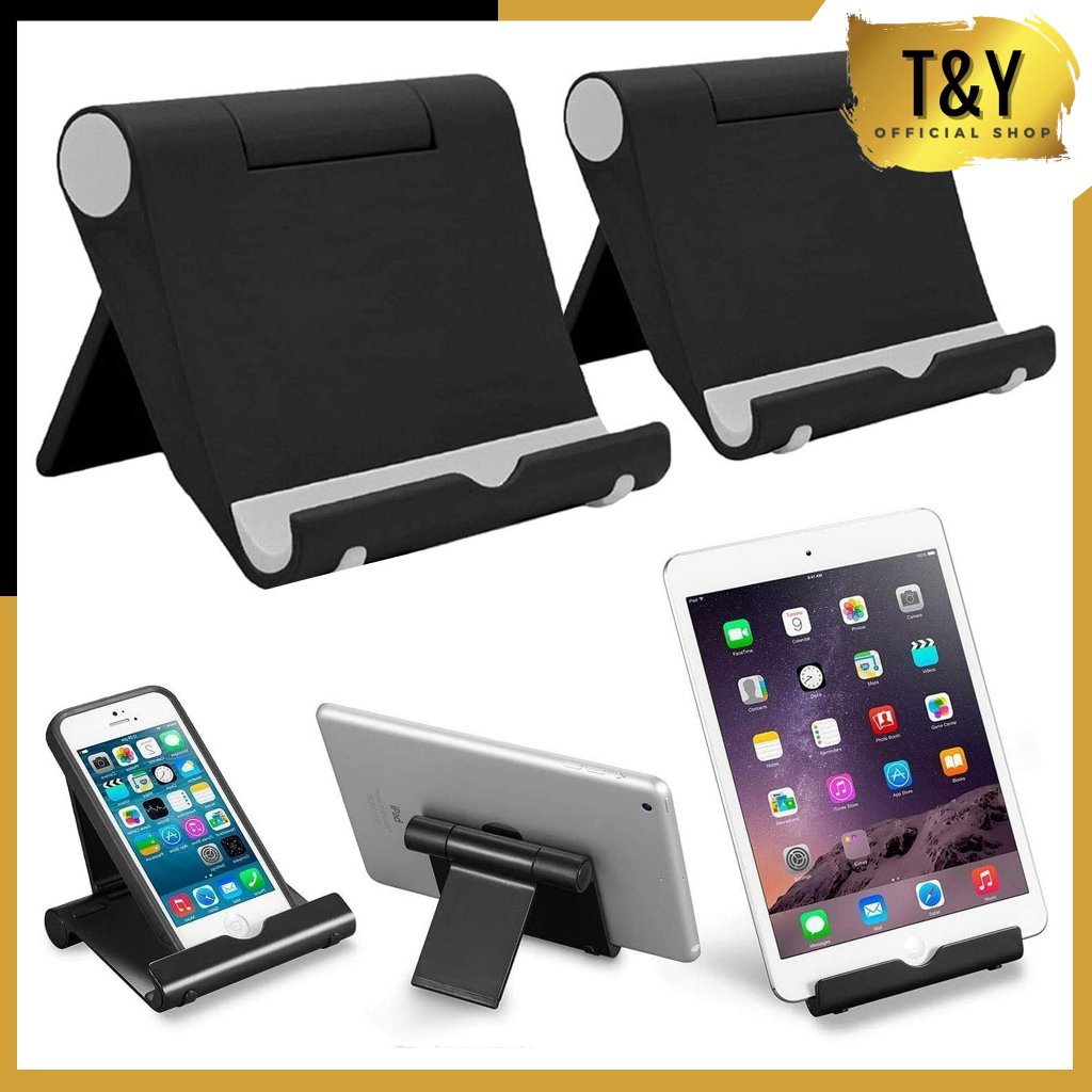 T&amp;Y Stand Holder Handphone Universal Stents Dudukan Smartphone Lipat Tatakan Ipad Tablet Aksesoris Hp Android Kekinian Phone Holder Plastik Murah