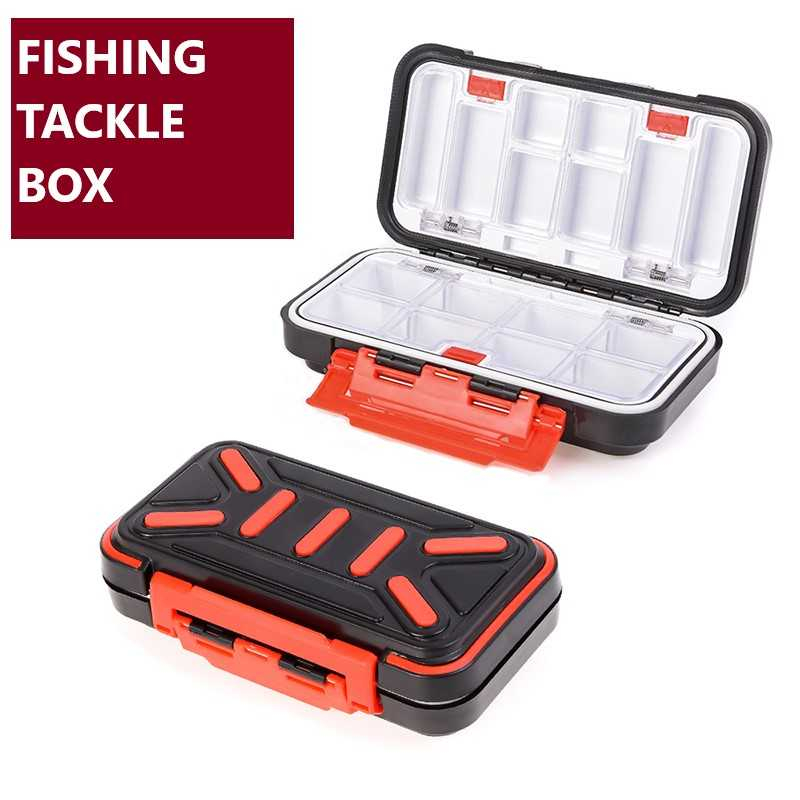 Kotak Pancing Kail Fishing Tackle Box Removable Waterproof Tempat Penyimpanan Perlengkapan Pancing Desain Silikon