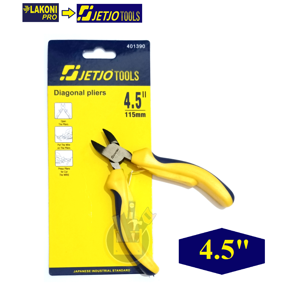 JETJO TOOLS Tang Potong 4.5&quot; 4.5 Inch JETJO TOOLS / Diagonal Pliers 4.5inch 4.5 inch Tang potong kecil Mini LAKONI PRO