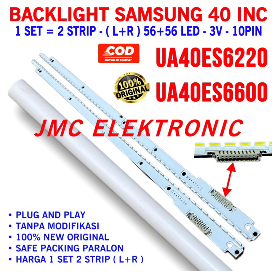 BACKLIGHT TV LED SAMSUNG 40 INCH UA40ES6220 UA40ES6600 UA-40ES6220 UA-40ES6600 40ES6220 40ES6600 40ES
