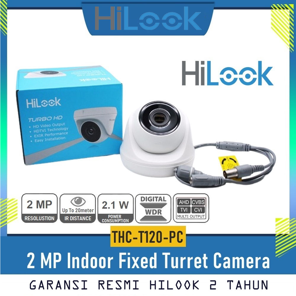 Paket CCTV HiLook by Hikvision 2MP DVR 8 Channel 4 Kamera  HDD 2TB SIap Pasang