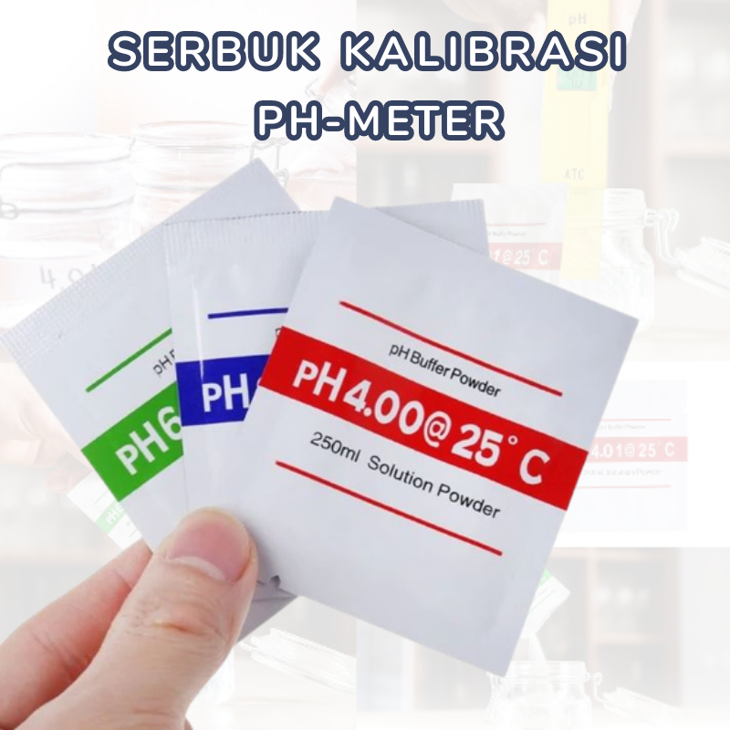 Bubuk Kalibrasi PH Meter Serbuk Asam Basa PH-Buffer Powder Calibration