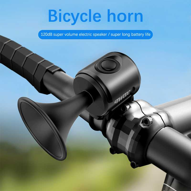 Klakson Bel Sepeda Elektrik Bike Scooter Loud Horn 120dB Bel Sepedah Suara Jelas Material Waterproof Berkualitas