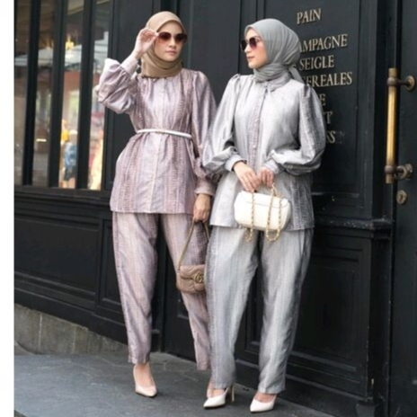 Ounadoutfit Xavier oneset/shirt | setelah wanita muslim | pakaian kekinian | setelah panjang wanita | oneset muslim