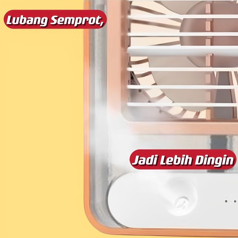 Mini AC Kipas Kabut Portable / Humidifer AC Kipas Angin Mini⭐ Mrlion ⭐