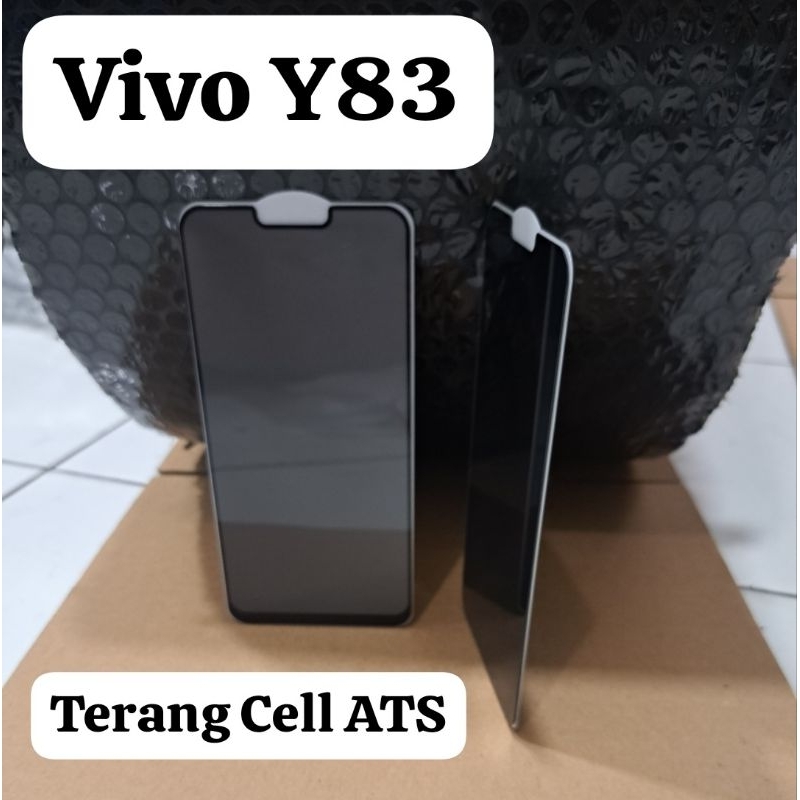 TEMPERED GLASS FULL KACA PRIVACY ANTI-SPY VIVO Y83