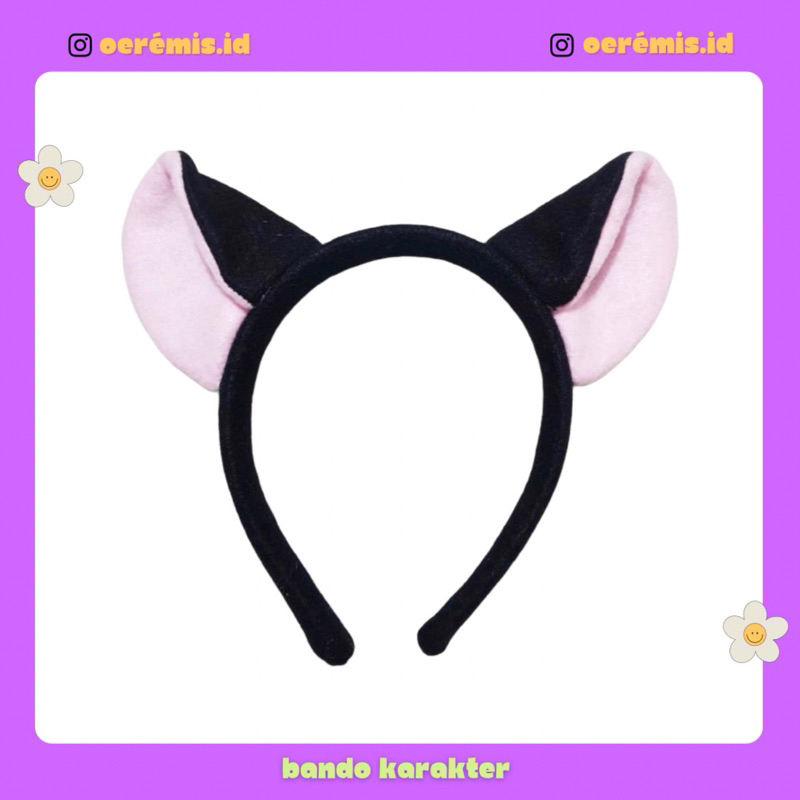 BANDO KARAKTER KUCING HITAM / BANDO COSPLAY TELINGA KUCING