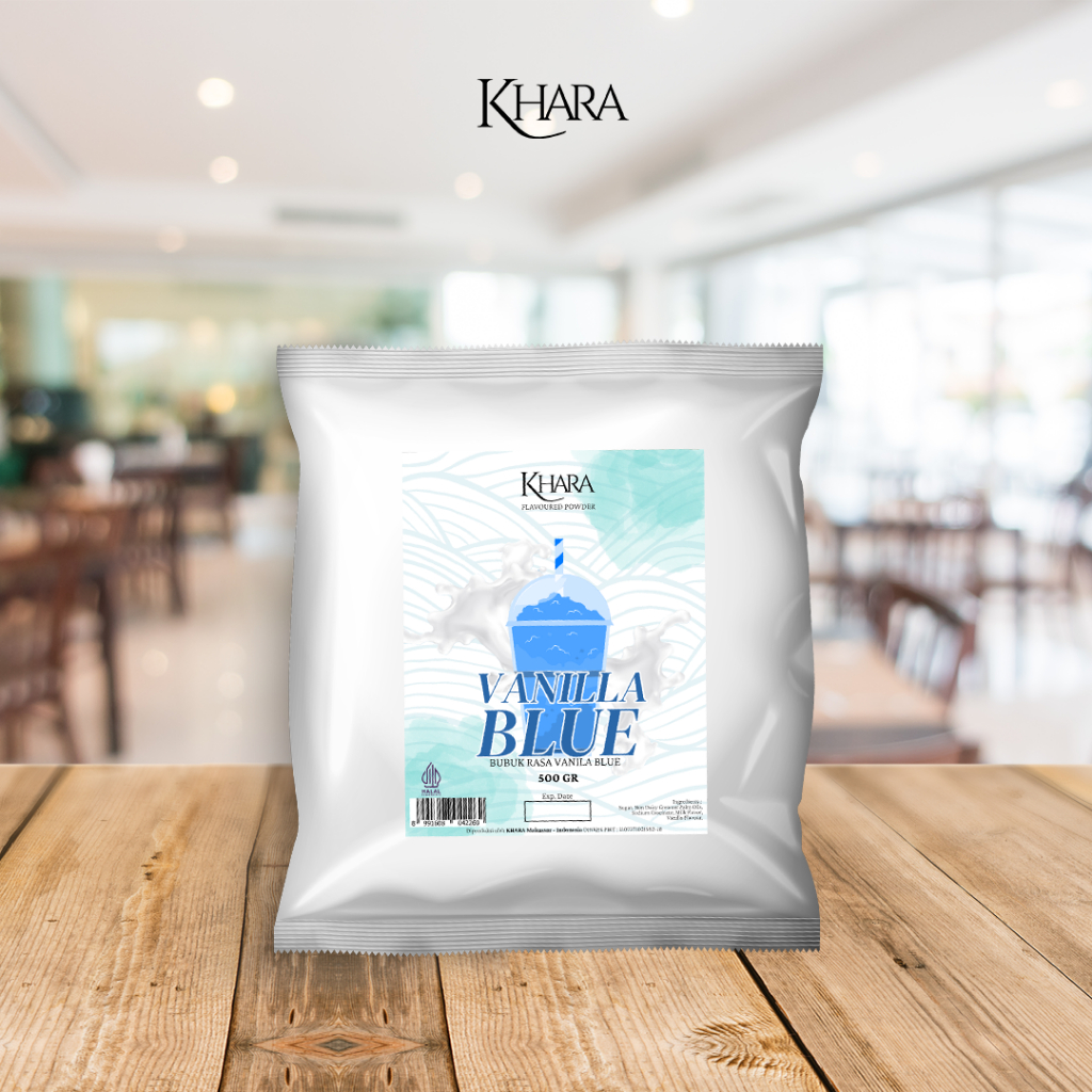 

Bubuk Minuman Rasa Vanilla Blue 500gr - Khara Vanilla Blue Flavoured Powder