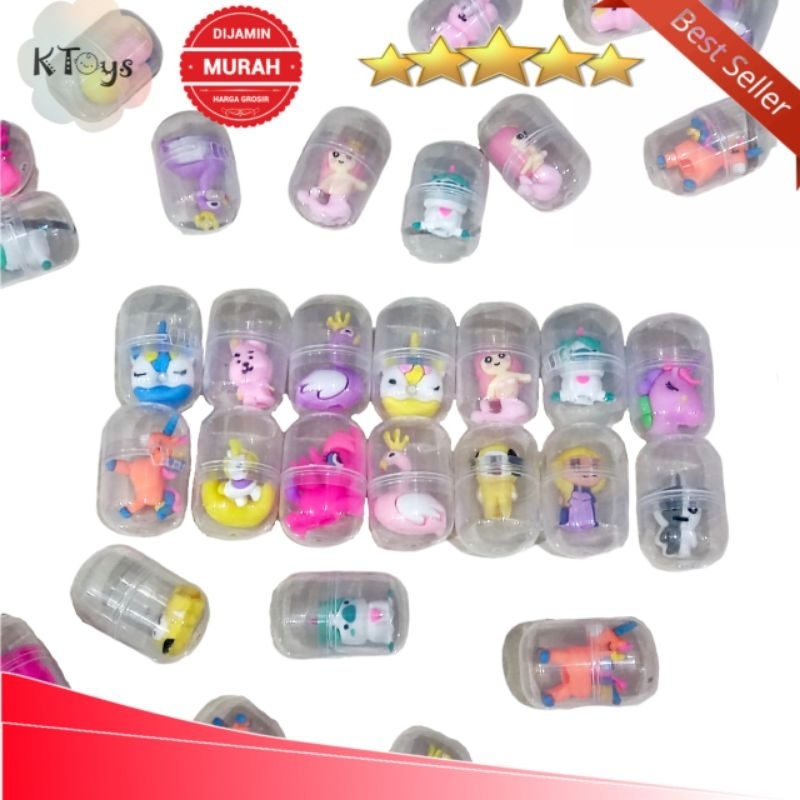 mainan anak gacha capsule kapsul aneka motif