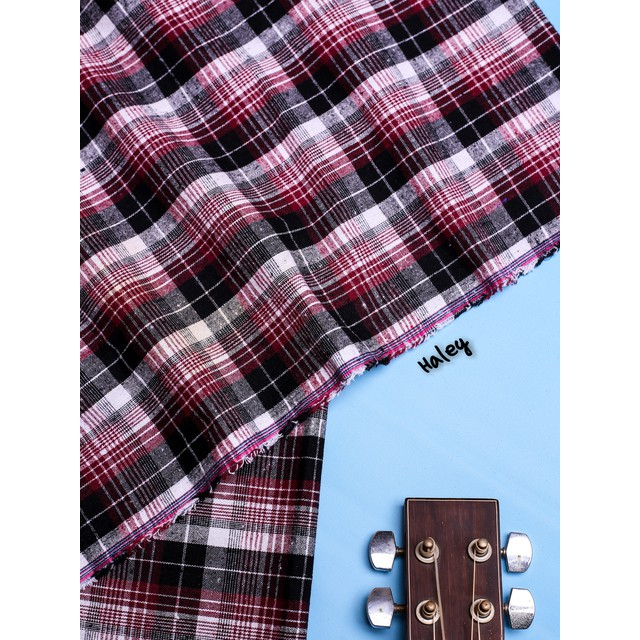 Kain Kotak Kotak Tartan Bahan Flanel Premium