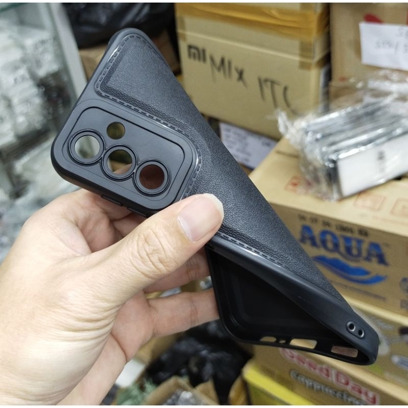 Samsung A14 M14 soft case silikon pro black motif kulit