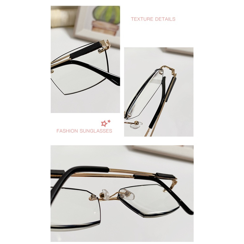 LIMITED EDITION CLASSIC DESIGN Kacamata Baca Super Fokus Original  Lensa Anti Blue Ray Frame Less Kualitas Premium Pria Wanita