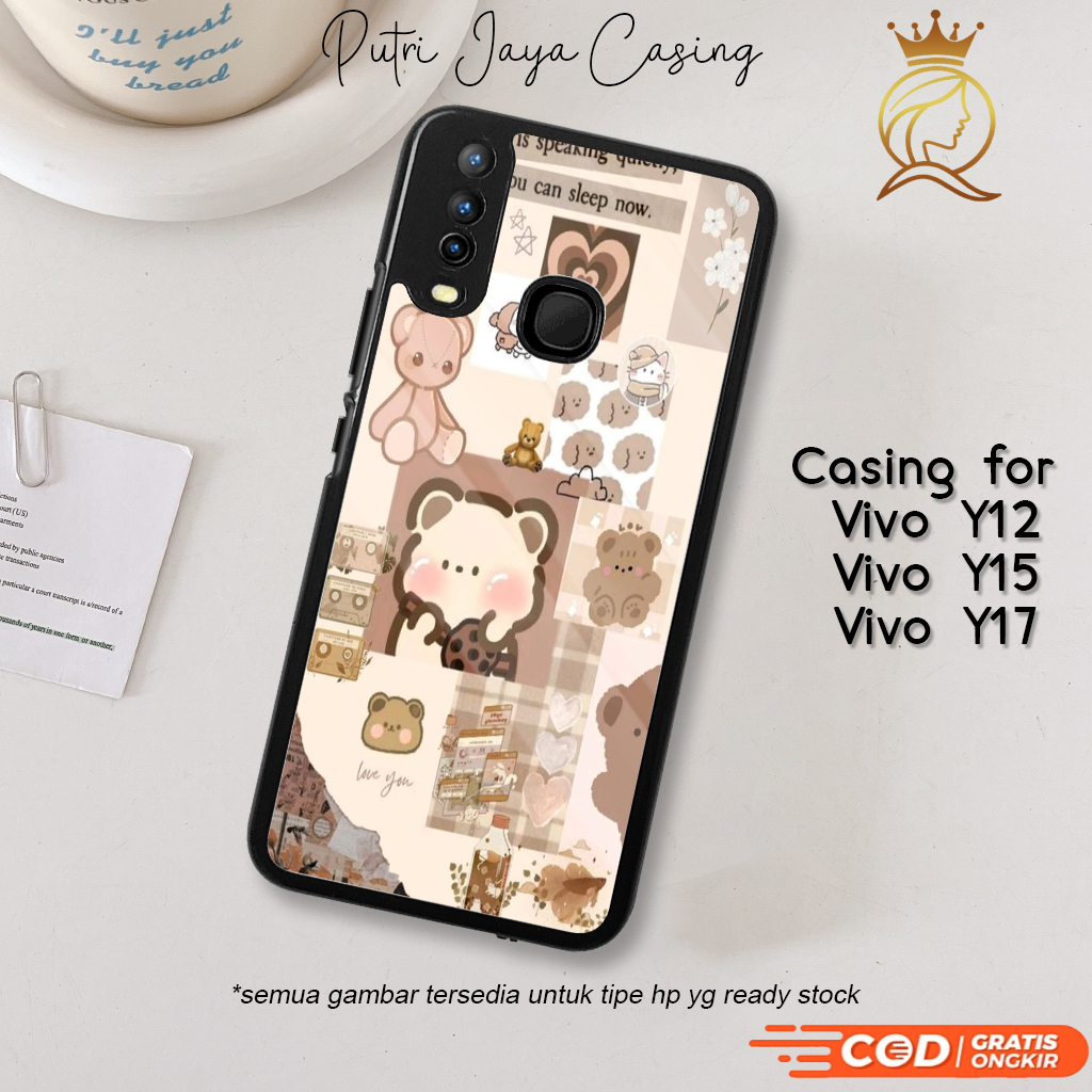 Case Hp Vivo Y12 Y15 Y17 Casing Vivo Y12 Y15 Y17 Motif ANIMEBEAR Casing Terbaru Case Karakter Lucu C