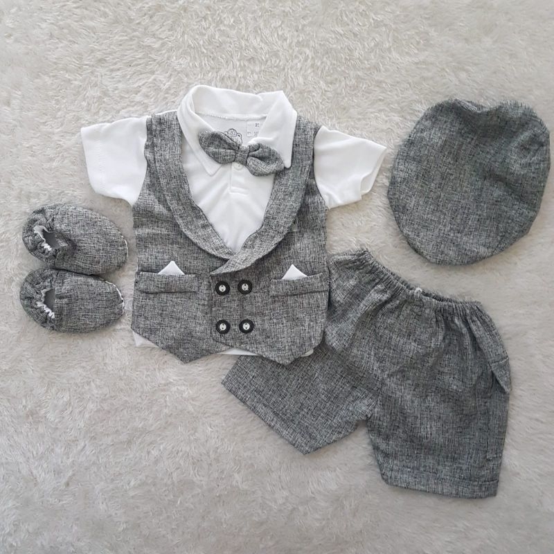 baju Bayi Boy suspender set