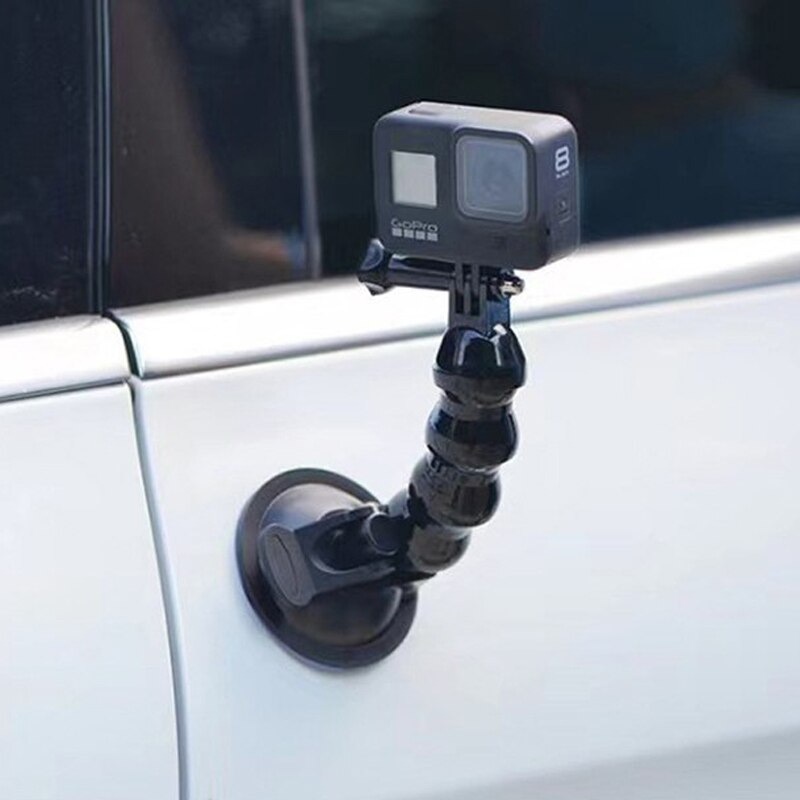 Flexible Suction Cup Action Cam Suction Cup Car Mount Holder Xiaomi Yi GoPro Hero Action Camera Car Window Snake Shape Flexible Adjustable