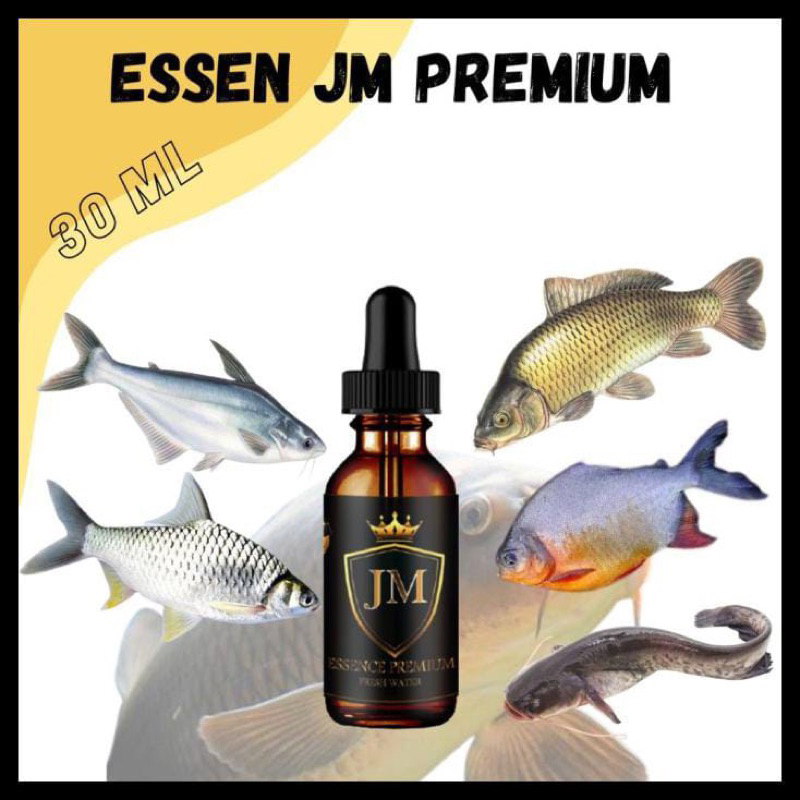 Essence JM PREMIUM Umpan Pancing Ikan Air Tawar Ikan mas lomba -Lele-Bawal-Nila/Mujair-Patin-Galatam