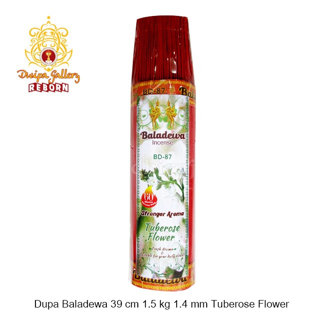 Dupa/ Hio Wangi Harum Baladewa 39 cm 1.5 Kg 1.4 mm Tuberose merah