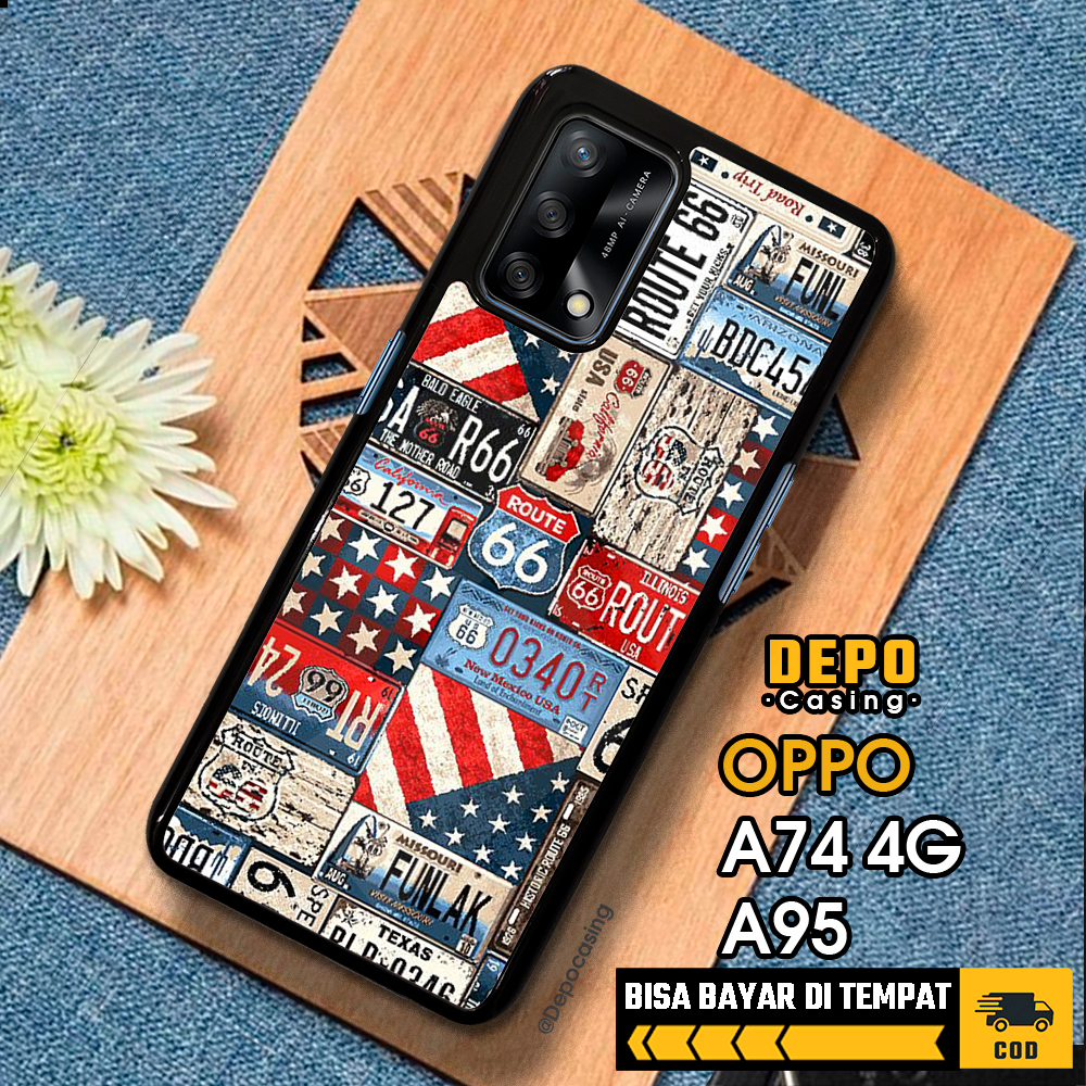 Case Oppo A74 4G A95 4G Casing Oppo A74 4G A95 4G Depo Casing [TRVL] Case Glossy Case Aesthetic Cust