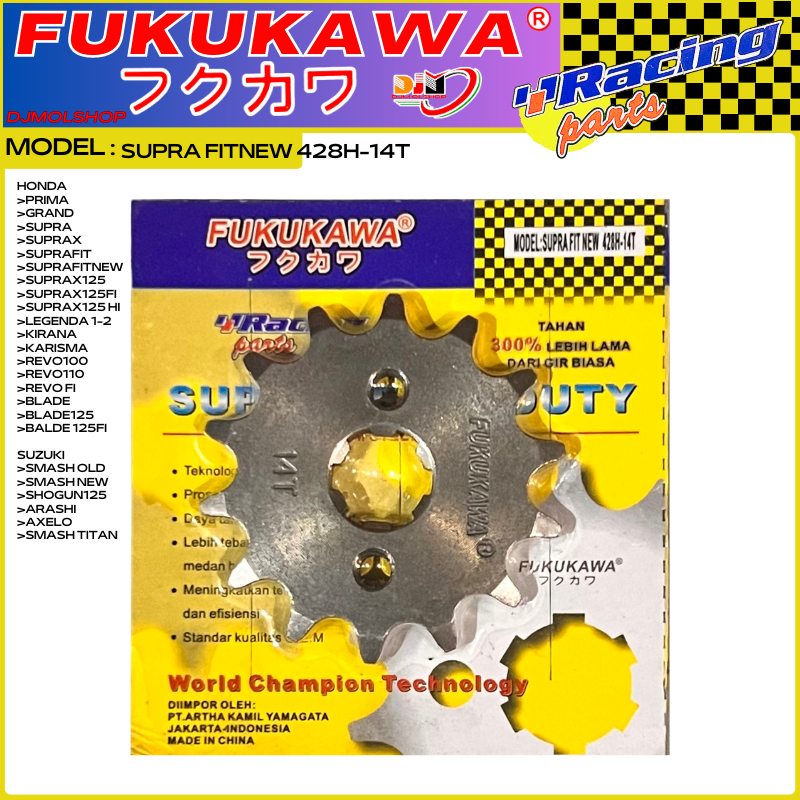 Gear Set Gir Paket Racing Astrea Prima Grand Supra Legenda Model SSS Merk Fukukawa Racing