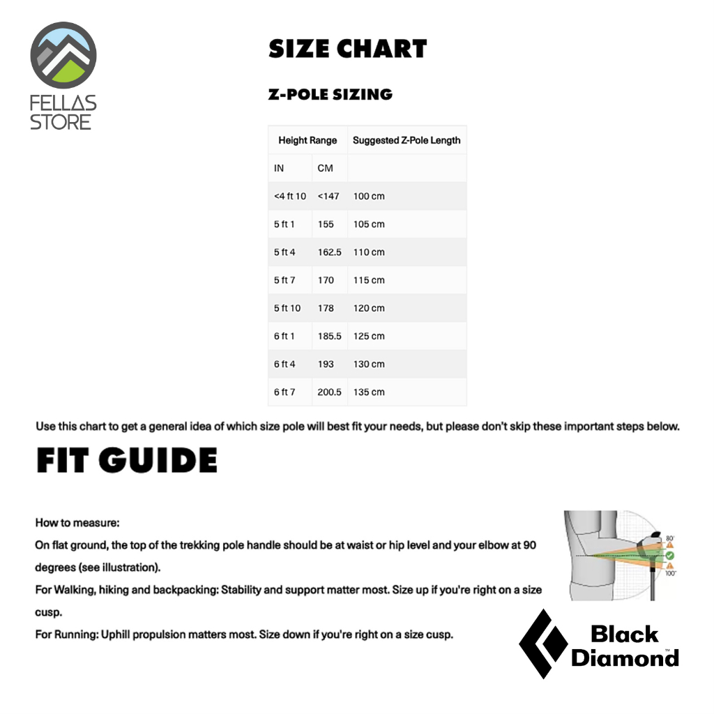 Black Diamond - Distance FLZ Poles Pewter 95 - 110Cm