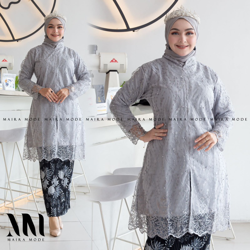 Kebaya Tunik Busui Modern / Kebaya Wisuda / Kebaya Kondangan / Kebaya Pesta / Kebaya Brukat / Kebaya Resleting Depan