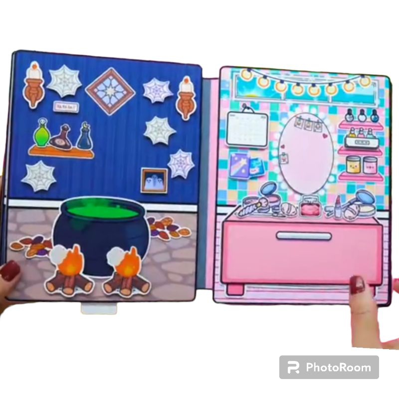 WEDNESDAY ENID BUKU MAINAN ANAK RUMAH BONGKAR PASANG KARAKTER TOCABOCA PAPERBOOK PAPERDOLLS CHANIRA_