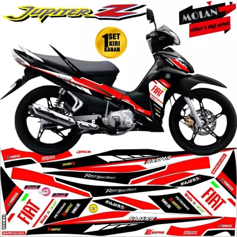 Decal Sticker Striping Variasi Jupiter Z Robot 2010-2013 Yamaha Racing MOTO GP /Jupiter Z 2010 /Jupi
