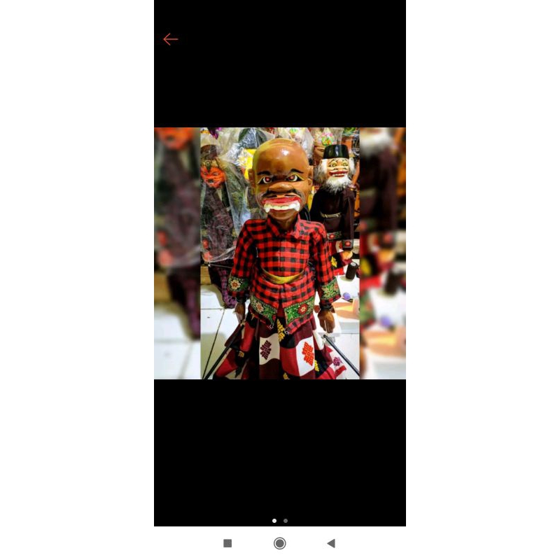 wayang golek buta buncir/ucir/buta botak ukuran no.2 standar pentas (new)