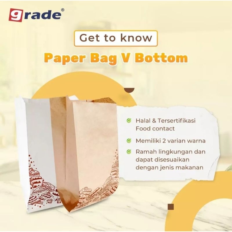 [isi 100] paper bag grade kantong kertas 13x8x25 cm / paper bag coklat / kraft bag