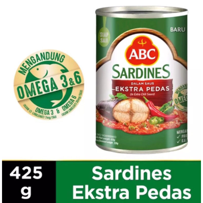 

Sarden Abc Saus Cabai Sardines 425 gram