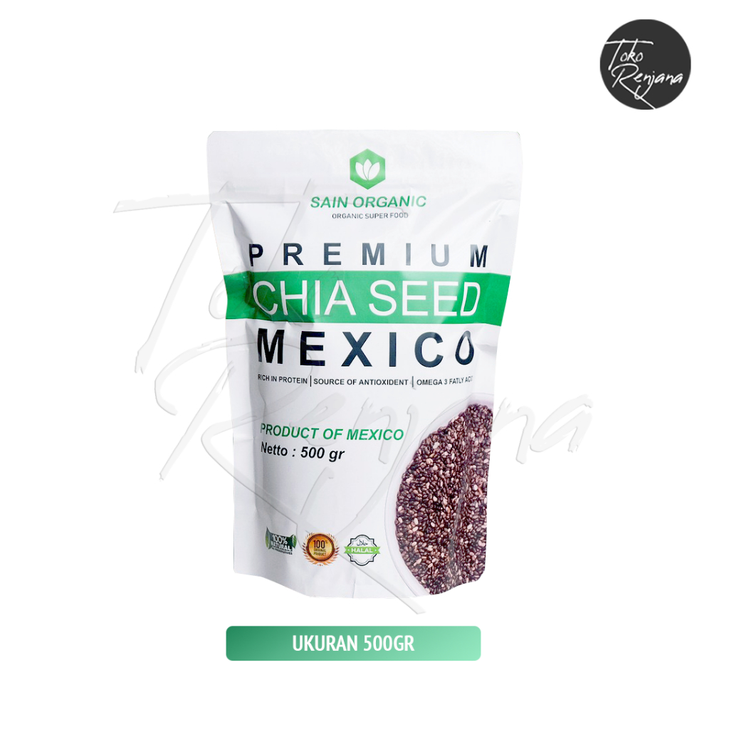 

(Exp 09-2024) Sain Organic Premium Organic Black Chia Seed Mexico 500gr