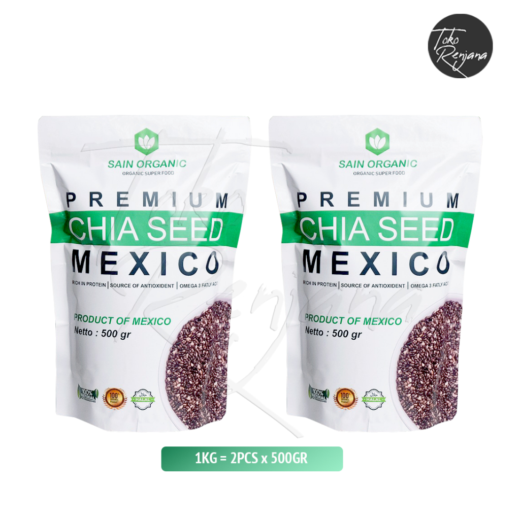 

(Exp 09-2024) Sain Organic Premium Organic Black Chia Seed Mexico 1kg