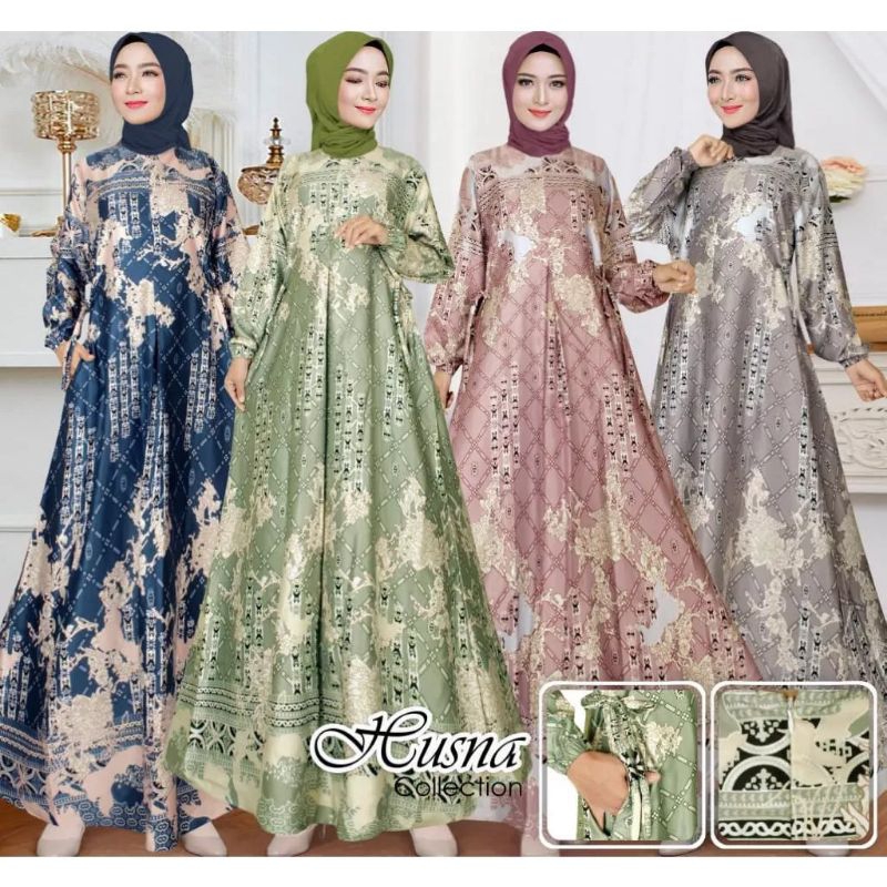 GAMIS STARLA MAXMARA LUX // SILK MOTIF // BAJU WANITA // GAMIS MAXMARA LUX PREMIUM