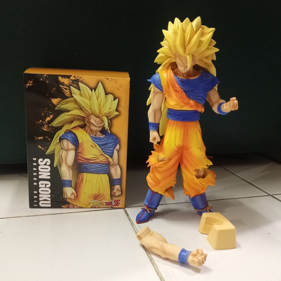 Action Figure Dragon Ball Z SSJ 3 Goku Grandista size
