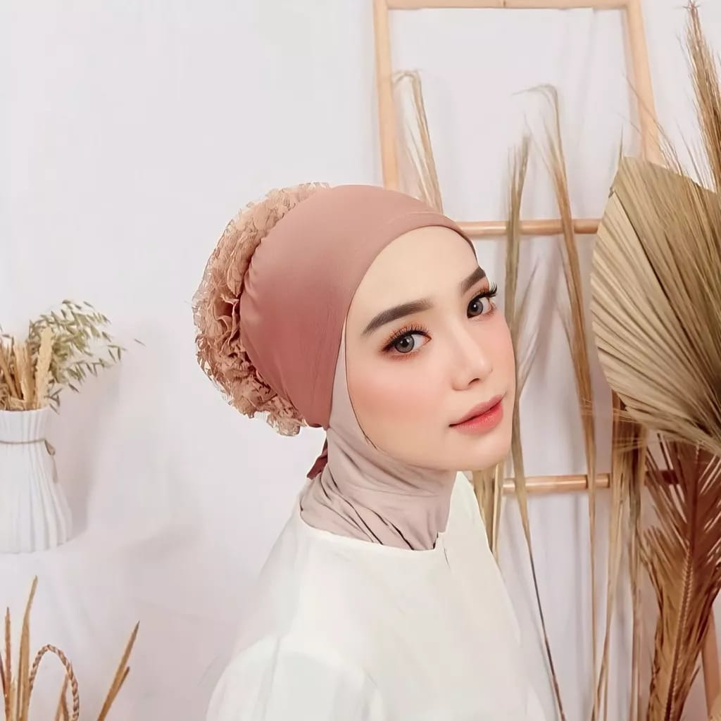 Ciput inner Cepol Turki Jersey Premium Daleman Kerudung Anti budeg