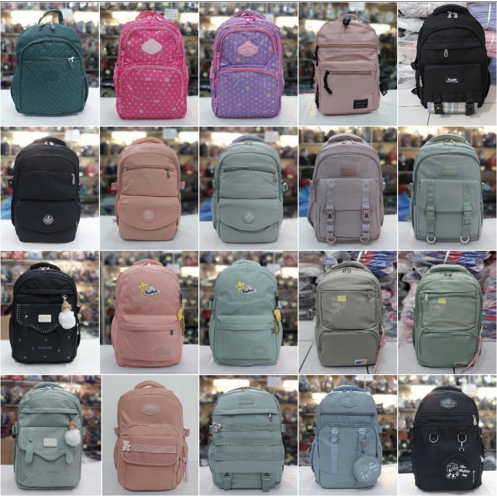 BACKPACK SD SMP SMA anak perempuan bahan dasar yang premium dan lebih berkualitas.