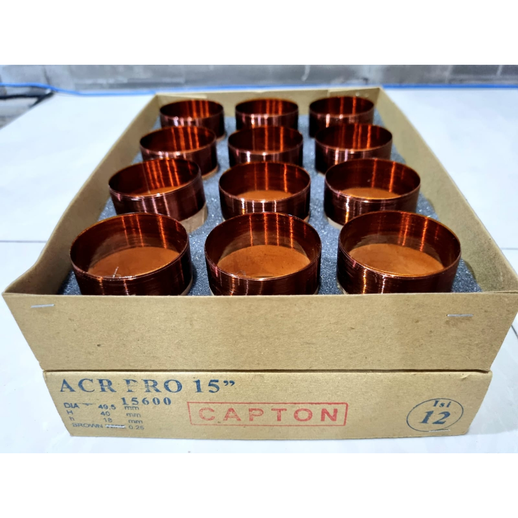 Spool voice coil spul speaker 15 inch ACR PRO Aluminium