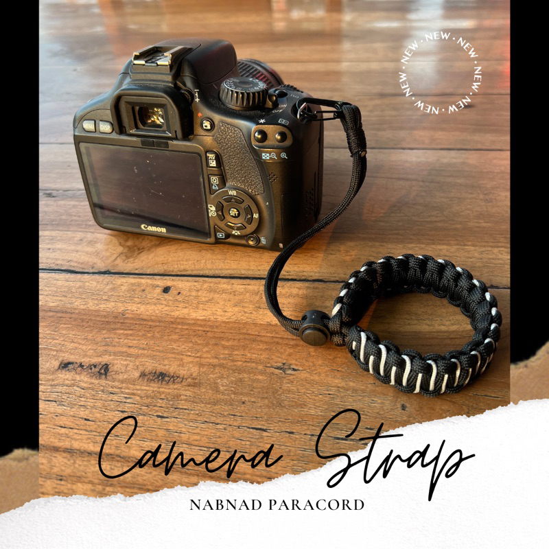 Thomgear Tali Strap Gantungan Pengaman Kamera Camera DSLR Professional Design Gelang Cobra Stitching Paracord 4mm Microcord 1.5mm