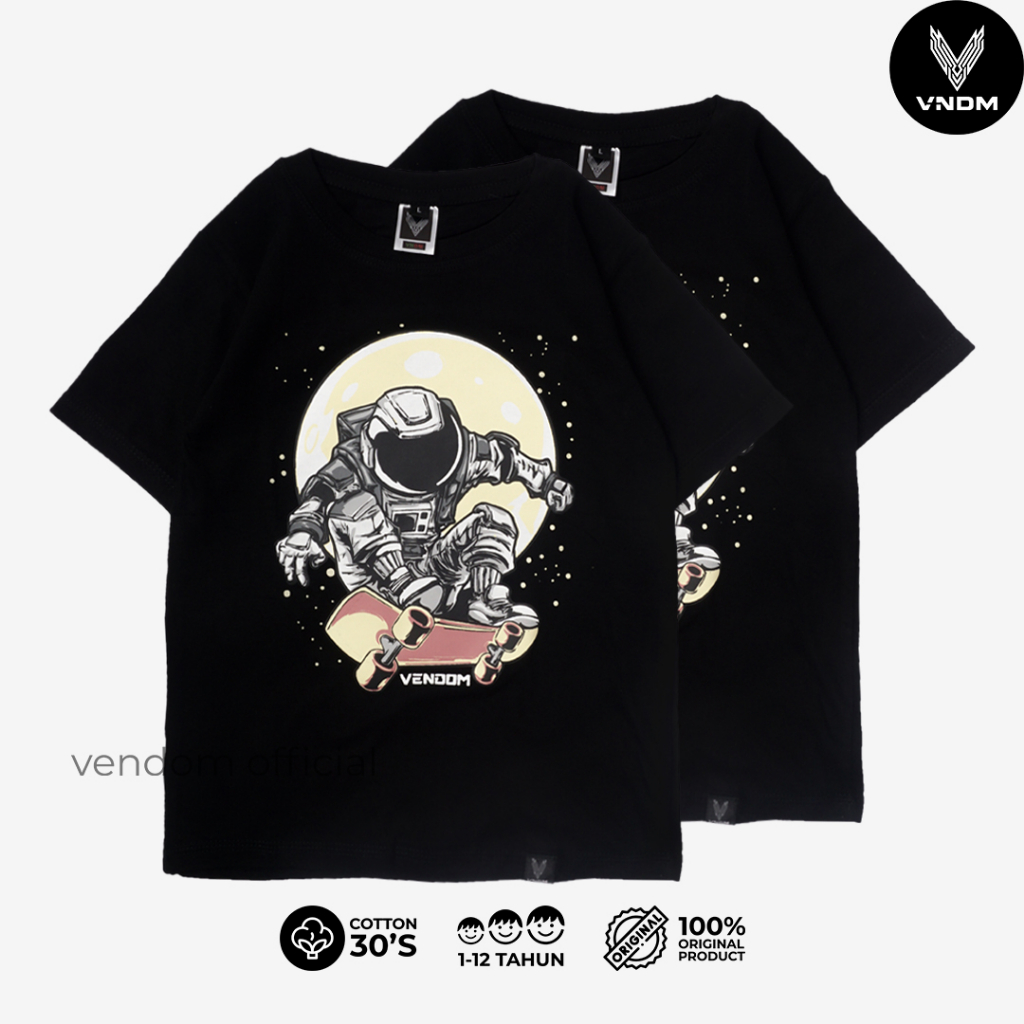 Vendom Kids Kaos Distro Anak Laki Laki &amp; Perempuan / Kaos unisex Umur 1-12 Tahun Cotton 30s Premium cotton