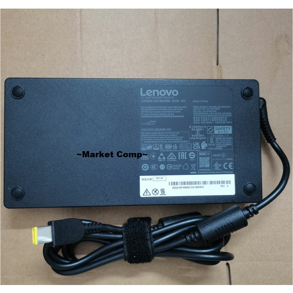 ORIGINAL Adaptor Charger Lenovo 20V 15A 300W Slim Laptop Lenovo Gaming Lenovo Legion 5 Pro 16ACH6 16