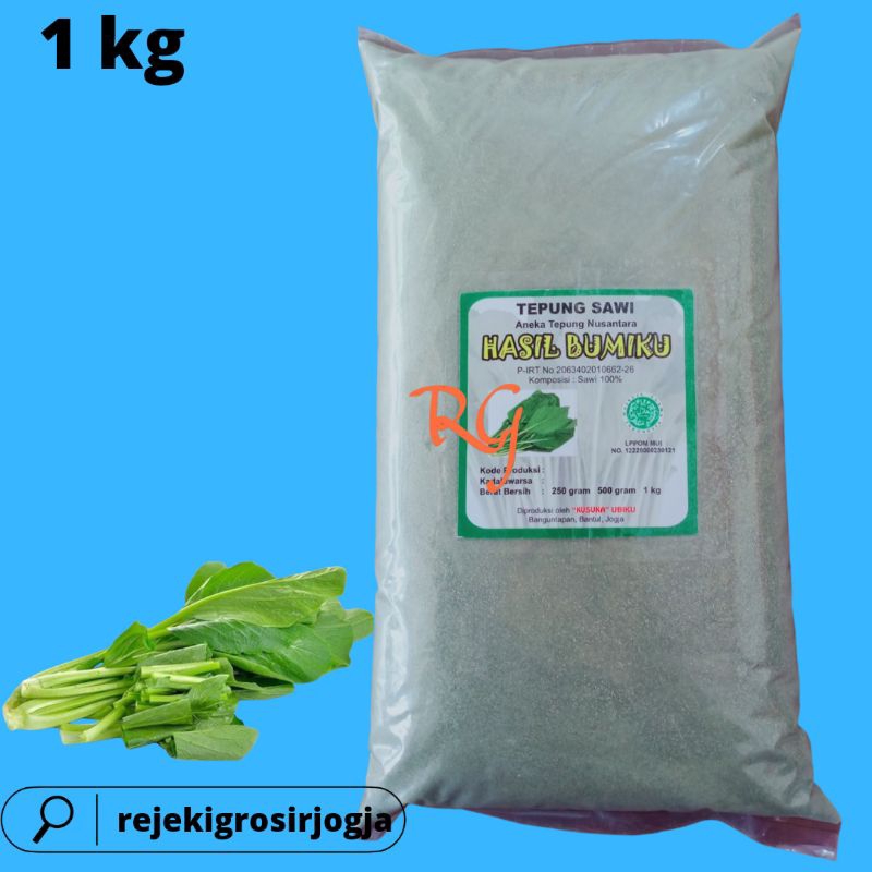 Tepung Sawi Hijau Organik kemasan 1 KG/Tepung Sawi Organik kemasan 1 KG