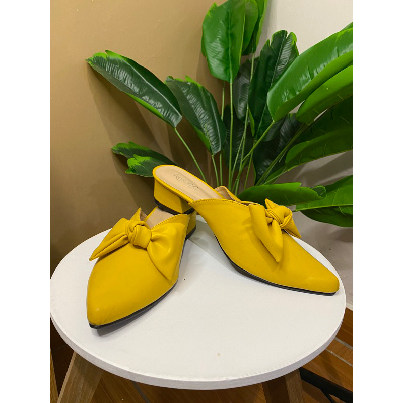 HEELS ROSELA LUCU PITA KUNING size 38