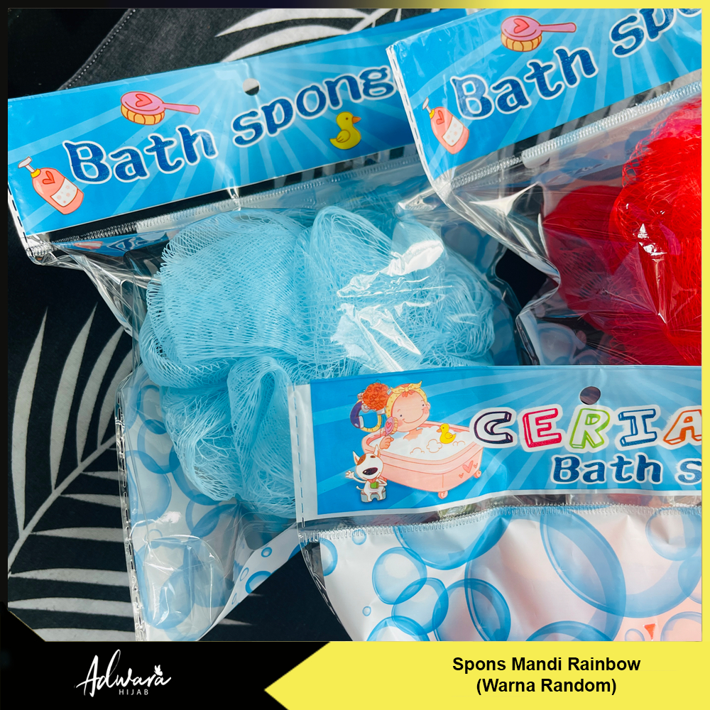 Spon Mandi Rainbow / Spons Pembersih Badan
