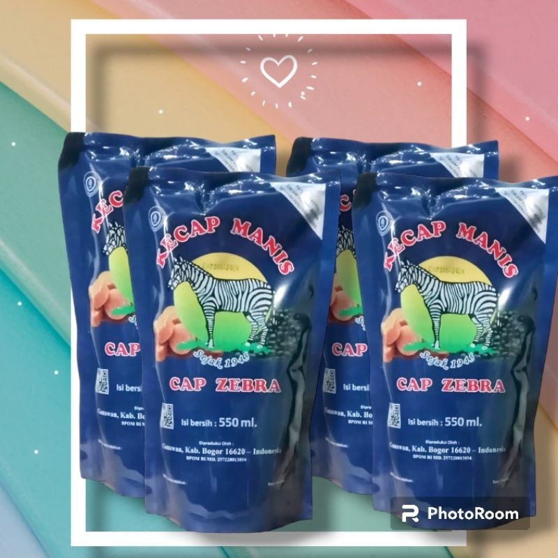 

Kecap Manis kental Cap Zebra 550 ML 2 pcs
