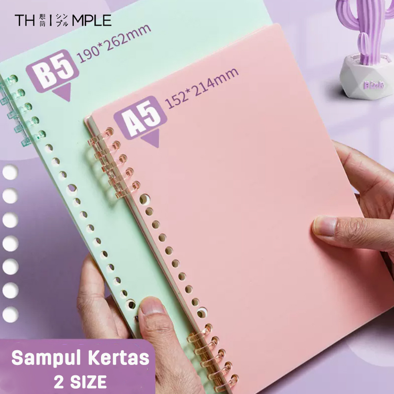 

Sampul Kertas /Cover Notebook/ Cover Sampul Loose Leaf Binder Ukuran A5/B5-THIMPLE