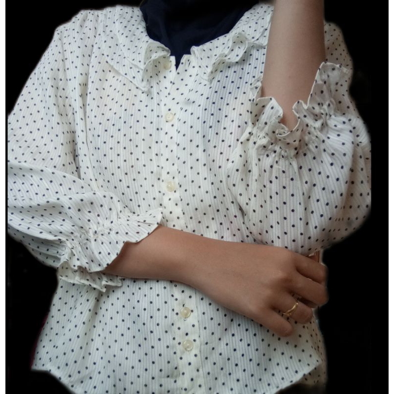 BLOUSE POLKADOT CROP