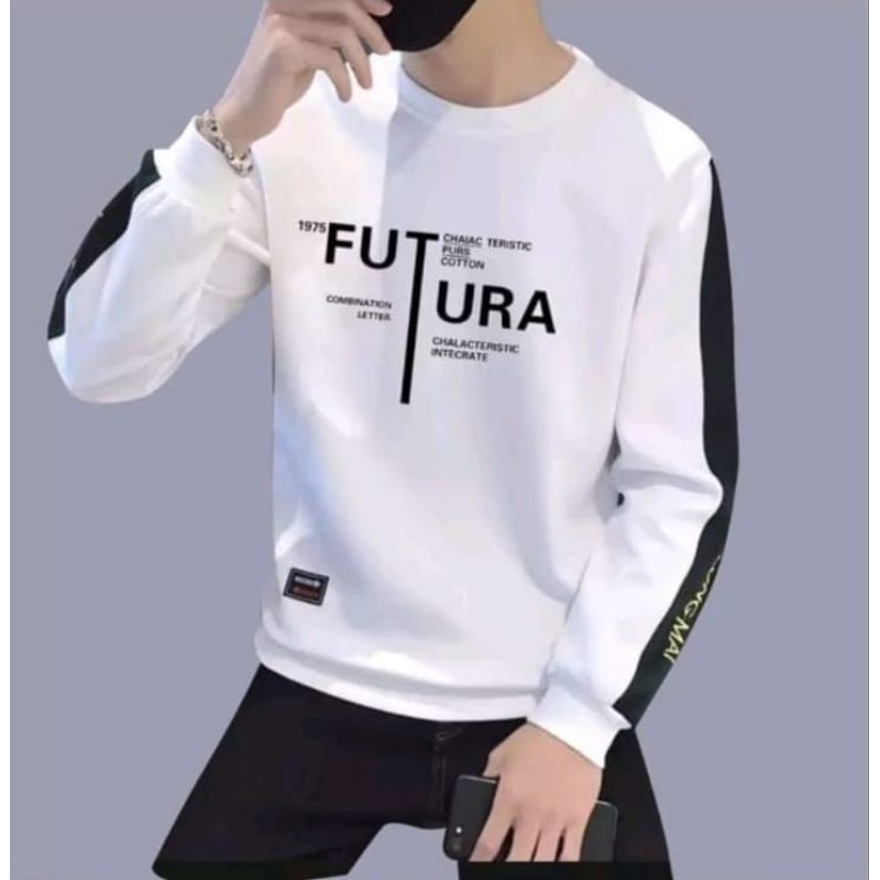 KAOS PRIA ( FUTURA ) BAJU DISTRO PRIA LENGAN PANJANG MODEL TERBARU